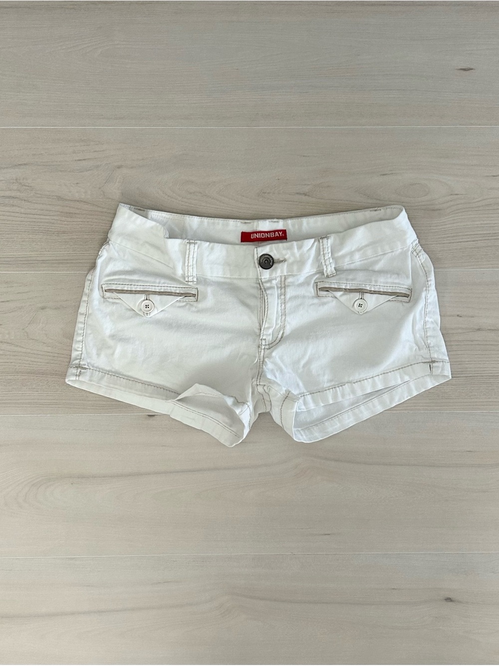 white union bay mini shorts